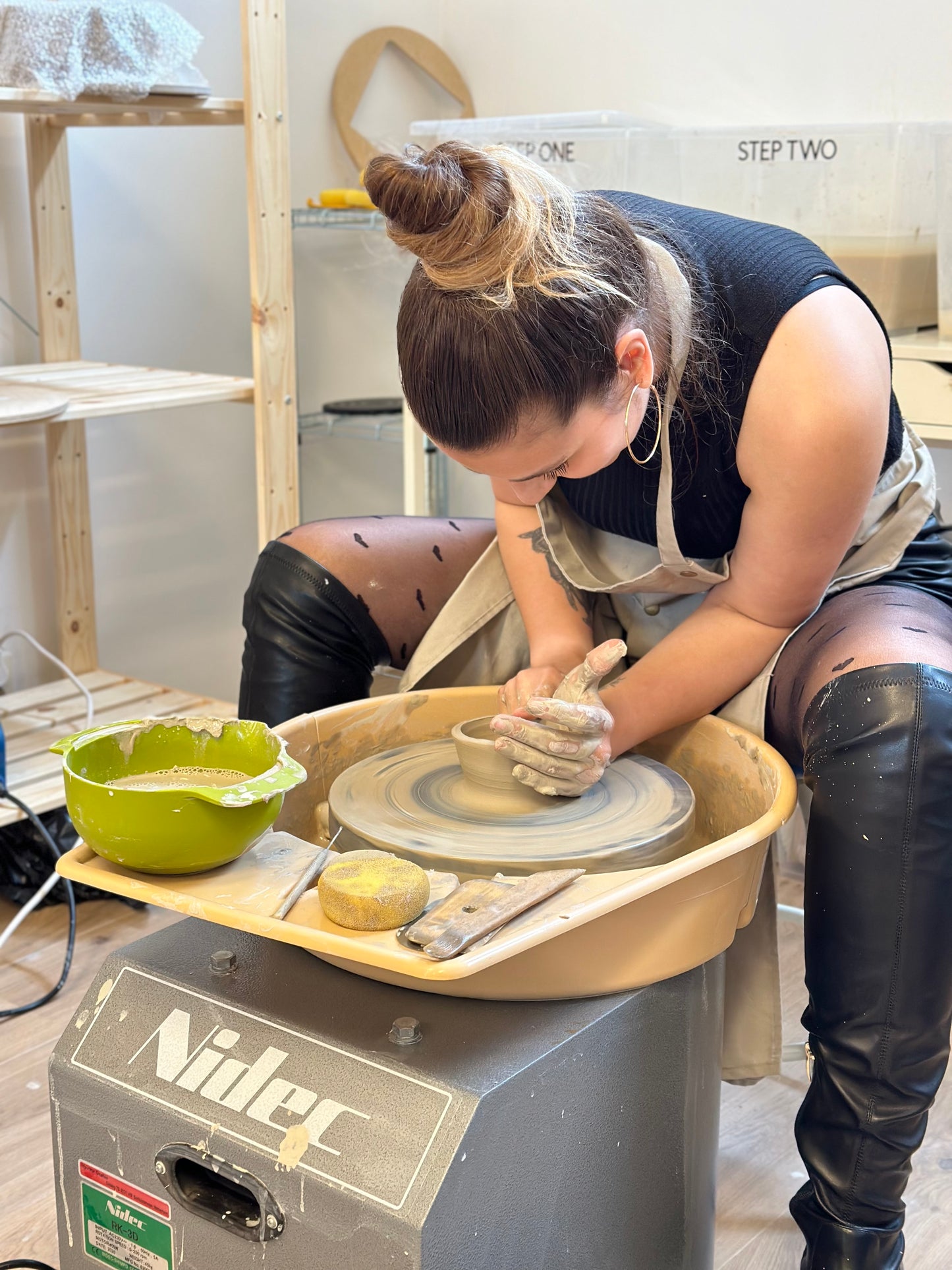 Pottery wheel experience, 3 sessions